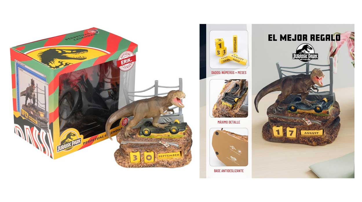 Chollo Calendario perpetuo Jurassic Park por sólo 34,90€ con envío gratis (-22%)