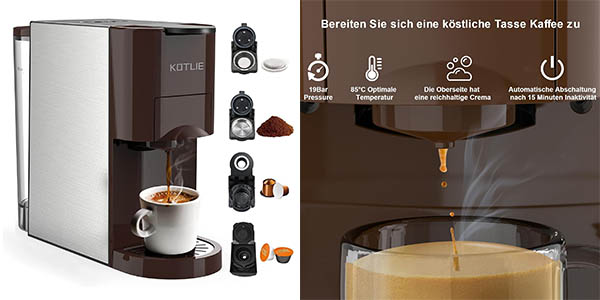 Esta cafetera multicápsulas Kotlie tiene un diseño espectacular y está en oferta en Amazon