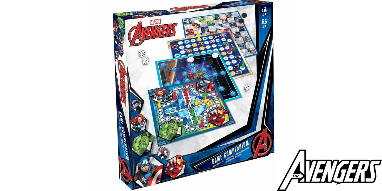 Disfruta en familia de 4 juego de mesa clásicos con el Marvel Game Compendium por un precio de derribo de sólo 12€