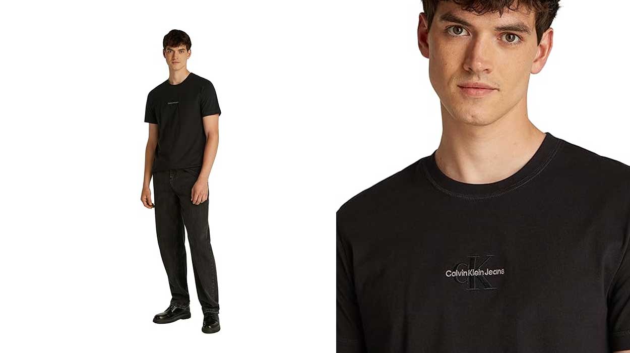 Chollo Camiseta Calvin Klein monologo de algodón orgánico para hombre por sólo 18,05€ (-55%)