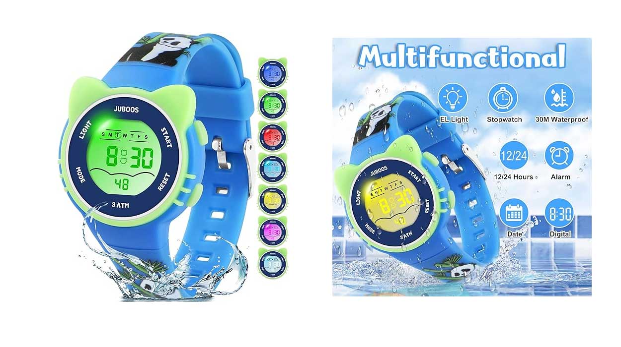 Chollo Reloj digital infantil impermeable Juboos con luces LED por sólo 16,99€ ¡Valoraciones TOP!