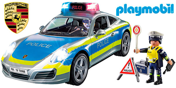 Chollo Porsche 911 Carrera 4S Policía de Playmobil con 2 figuras por sólo 35€ con envío gratis (-42%)