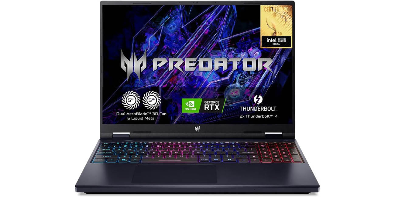 Chollo Portátil gaming Acer Predator Helios Neo 16 (i9-14900HX, 32 GB RAM, 1 TB SSD, RTX 4070, Sin SO) por sólo 1.499€ (-32%)