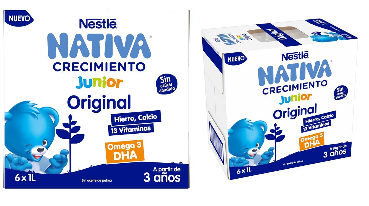 Chollo Pack de 6 briks de Leche Crecimiento Nestlé Nativa Junior por sólo 9,02€ (1,50€ cada uno)