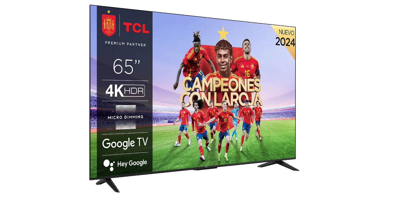 Chollo Smart TV TCL 65P655 UHD 4K de 65″ con Google TV por sólo 381,65€ con envío gratis (-49%)