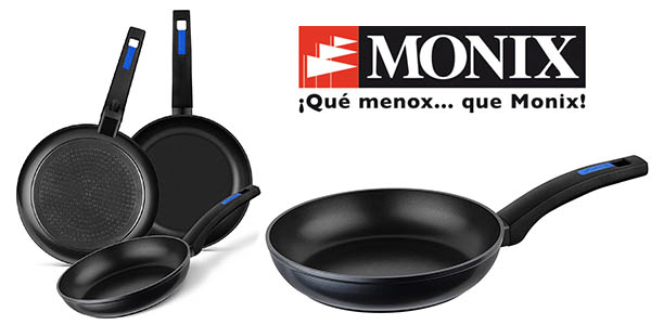 Chollo Pack 3 Sartenes Monix MB Martin Berasategui 18, 22 y 26 cm por sólo 23,95€ con envío gratis (-57%)