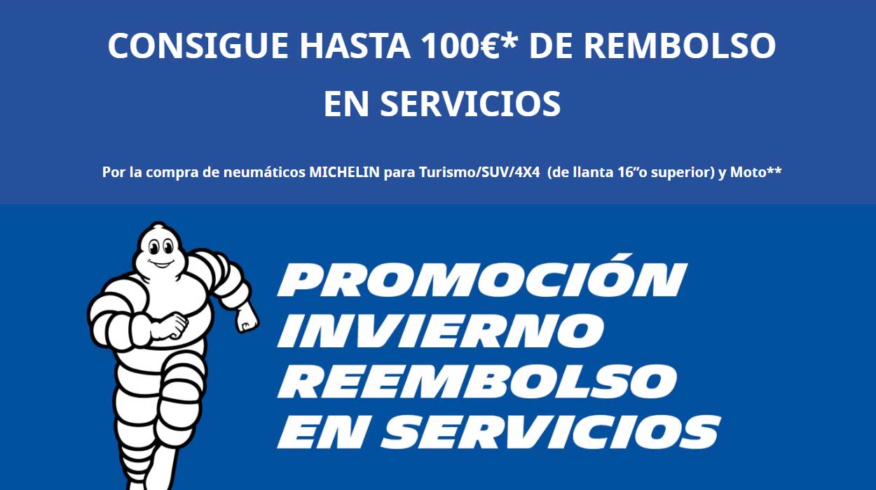 Reembolso en tus neumáticos MICHELIN