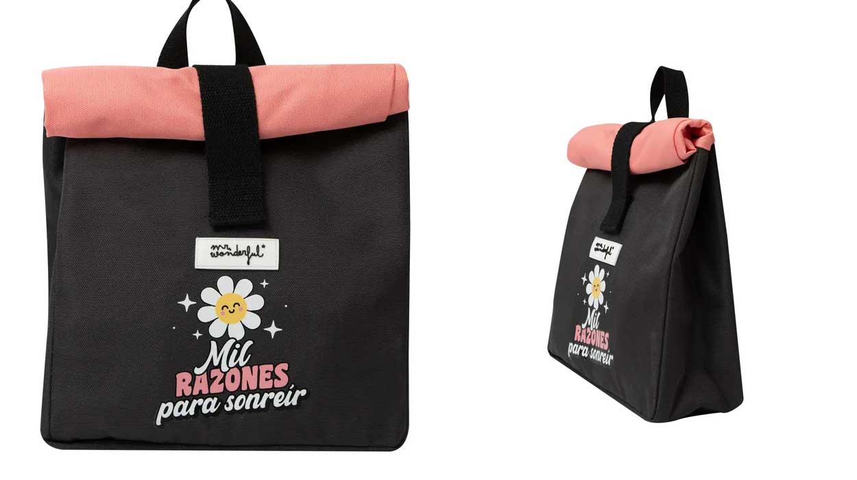 Llévate los tápers calentitos a clase o al trabajo en esta mochila porta alimentos de Mr.Wonderful baratísima