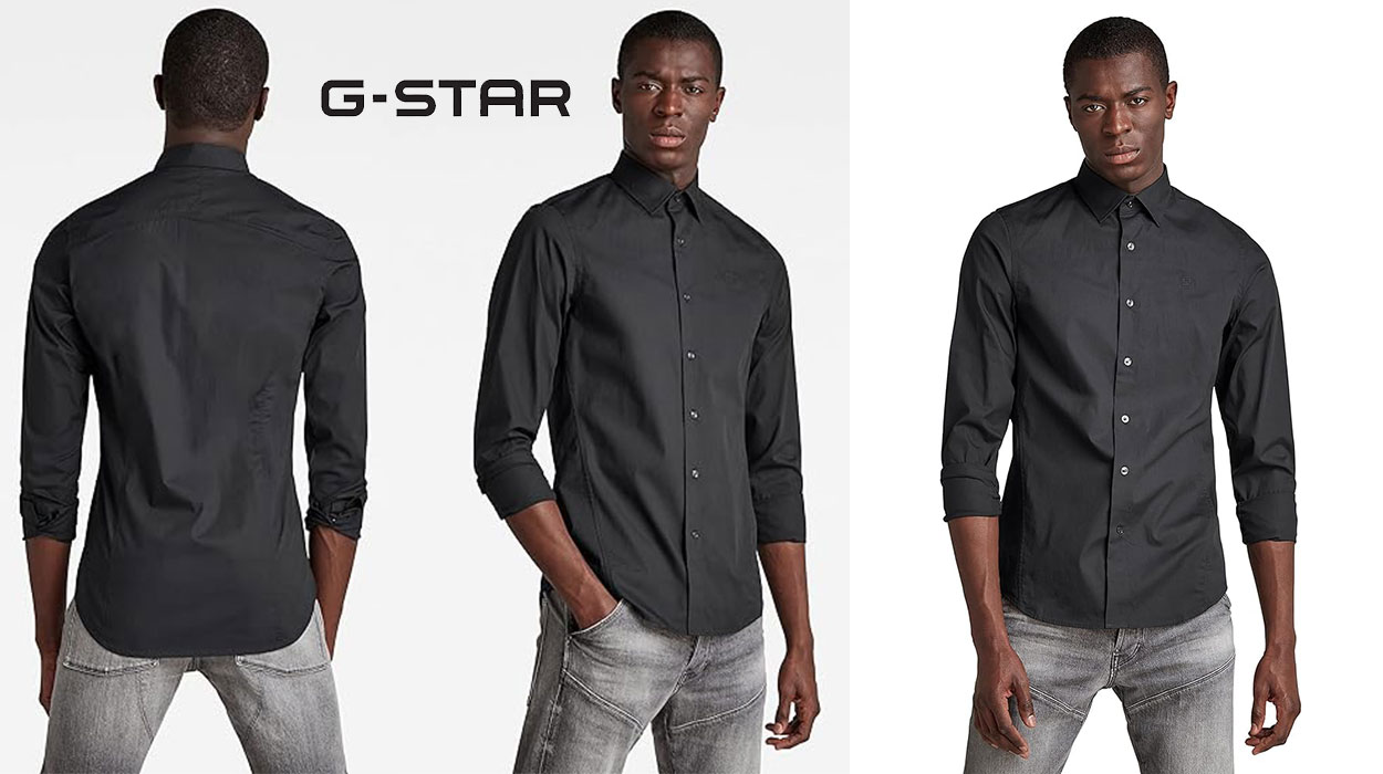 Chollo Camisa G-Star Dressed Super Slim para hombre por sólo 27,46€ (-61%)