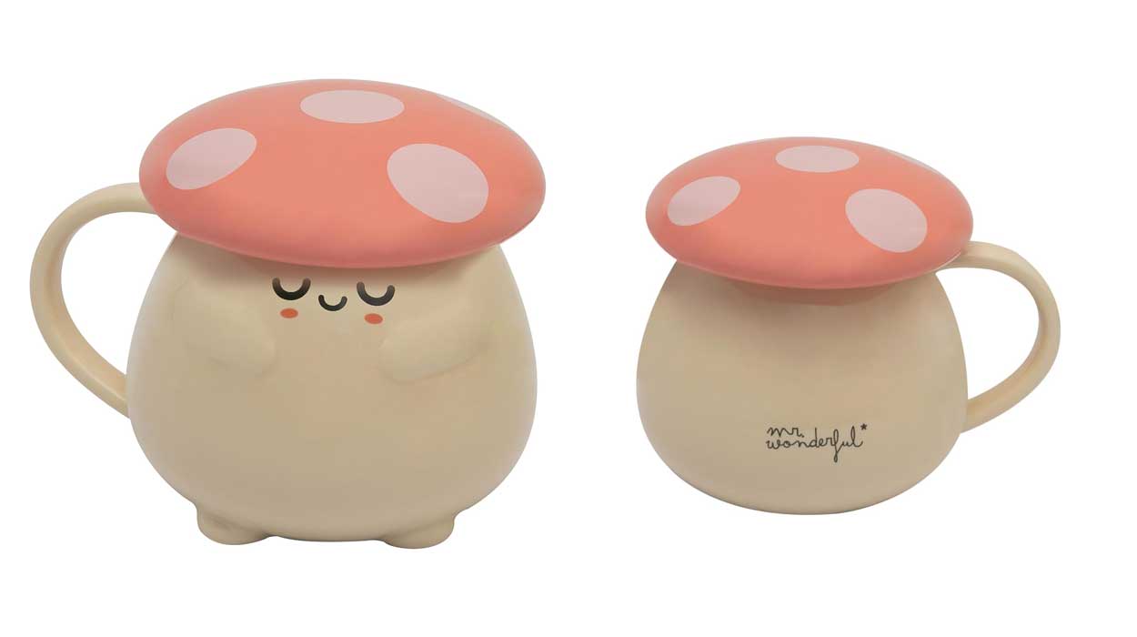 Chollo Taza Mr.Wonderful 3D Mushroom por sólo 11,16€ (-30%)