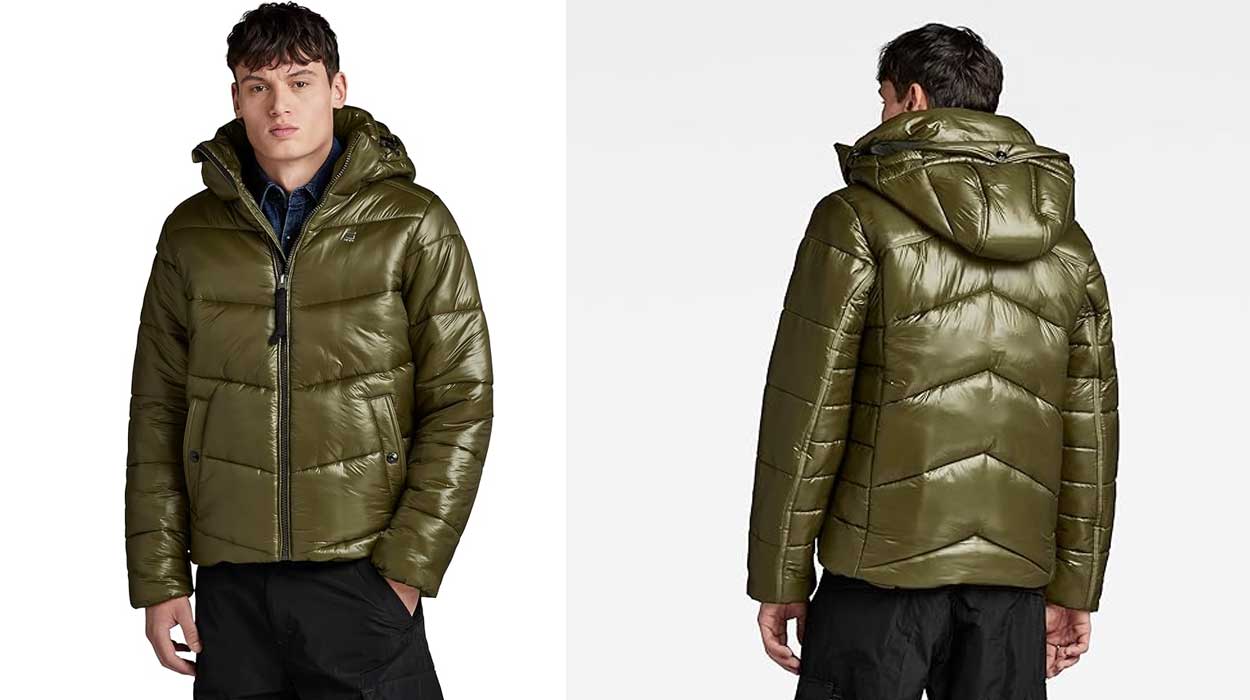 Chollo Abrigo acolchado G-Star Puffer Hooded para hombre por sólo 86,34€ con envío gratis (-61%)