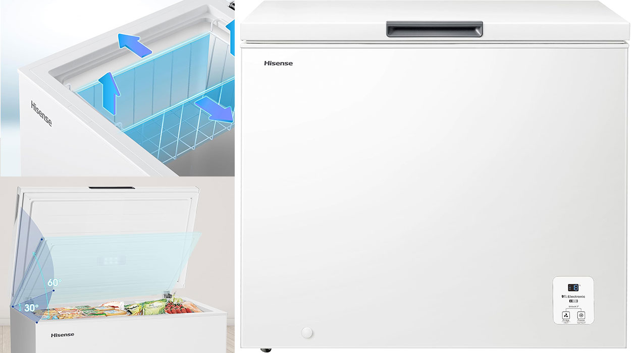 Chollo Arcón congelador Hisense FT321D4AWLE de 248 litros por sólo 289,99€ con envío gratis (-42%)