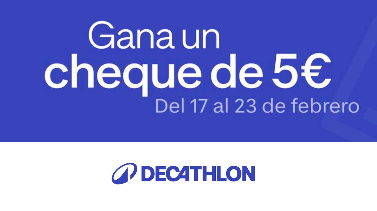 5€ gratis en Decathlon si sigues estos pasos