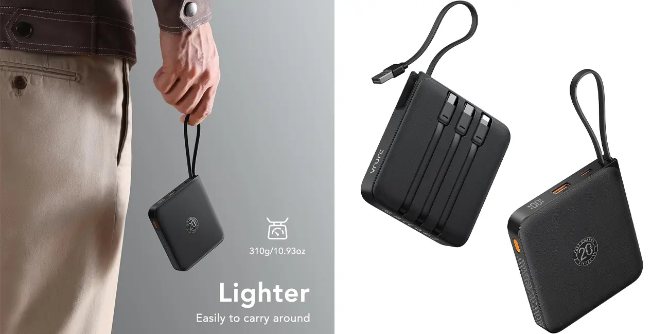 Ligero, con cables integrados y -muy- barato: Este genial powerbank tiene 20.000 mAh de capacidad y un descuento BRUTAL