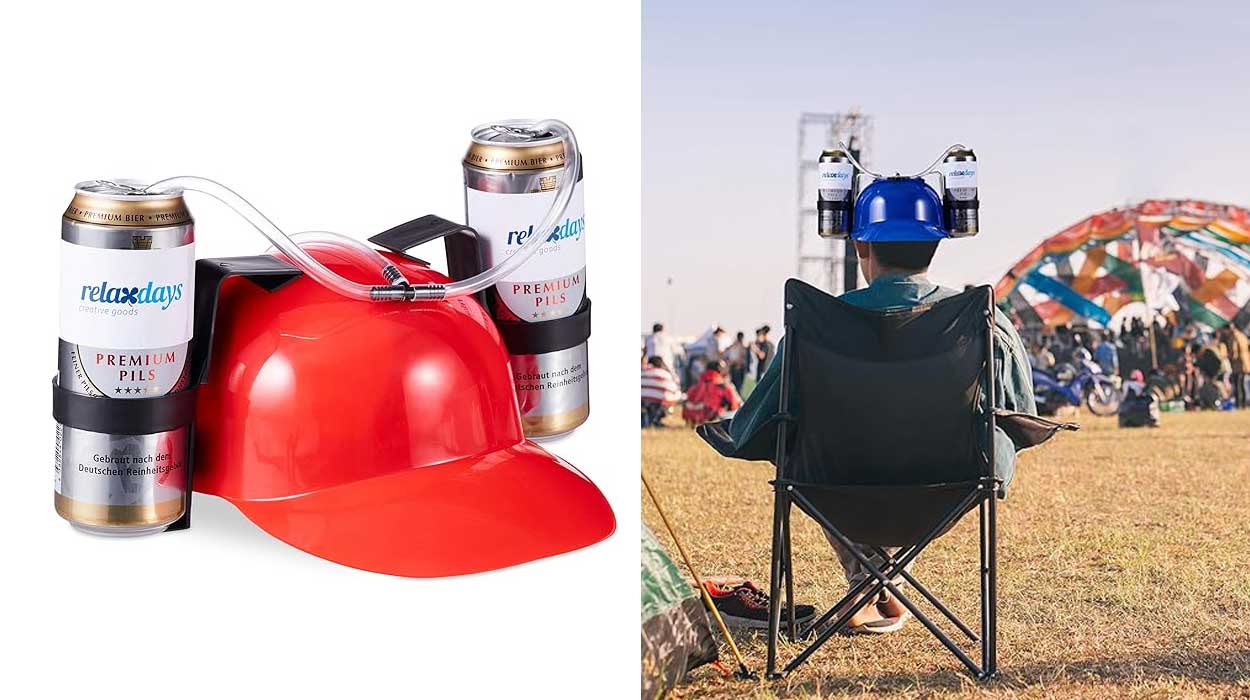 Shut up and take my money! Llévate esta gorra con soporte para latas a un precio muy divertido