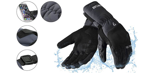 Chollo Guantes de invierno para moto RunSnail desde sólo 19,19€ con cupón (-42%)