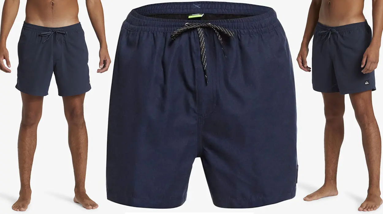 Chollo Bañador Quiksilver Everyday Solid Volley para hombre por sólo 12,37€ (-59%)