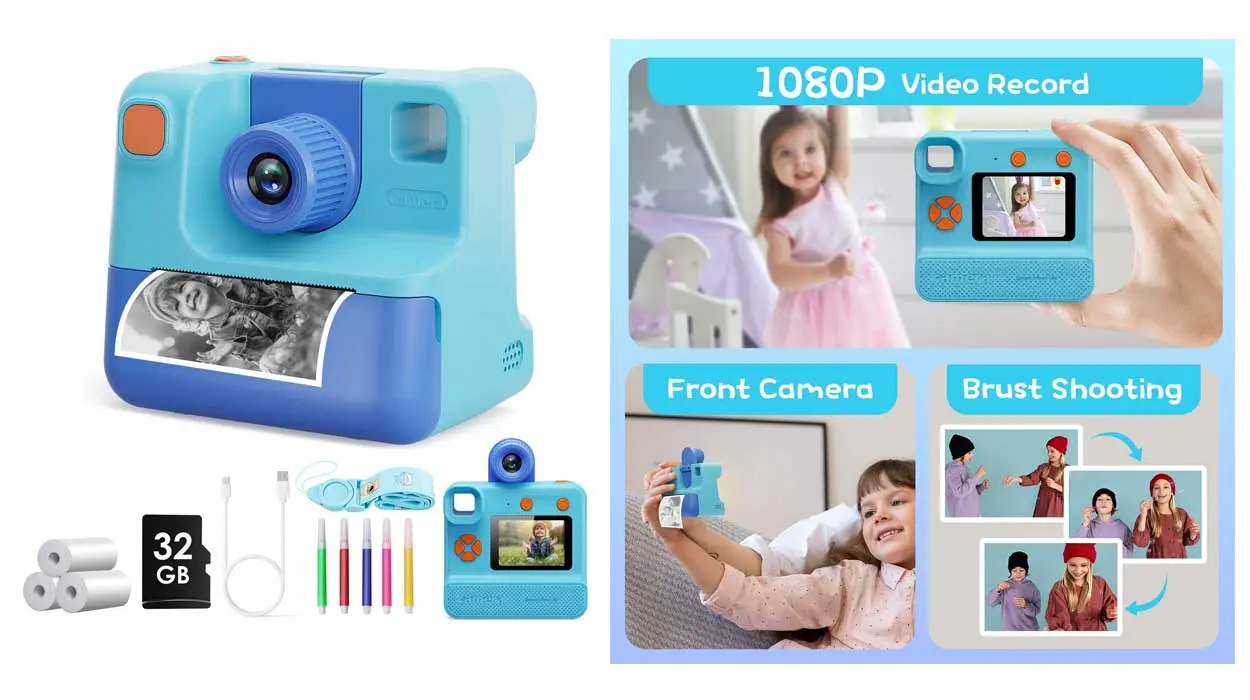 Esta cámara de fotos infantil instantánea es la más vendida en Amazon: completísima y a un precio TOP