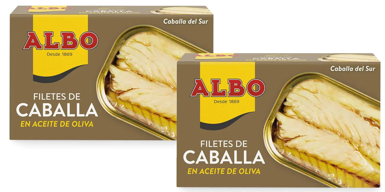 Chollo Pack 2x Filetes de caballa en aceite de oliva Albo por sólo 4,92€ gracias a la promo 50% en la 2ª unidad