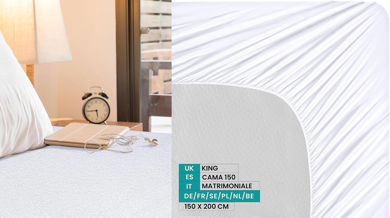 Chollo Protector de colchón Utopia Bedding para cama de matrimonio por sólo 11,99€ (-20%)