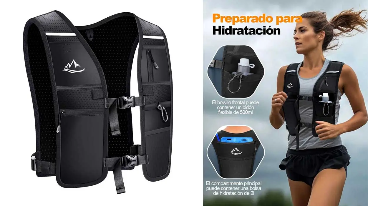 Chollo Chaleco de hidratación para running Iseyou por sólo 23,19€ (-25%)