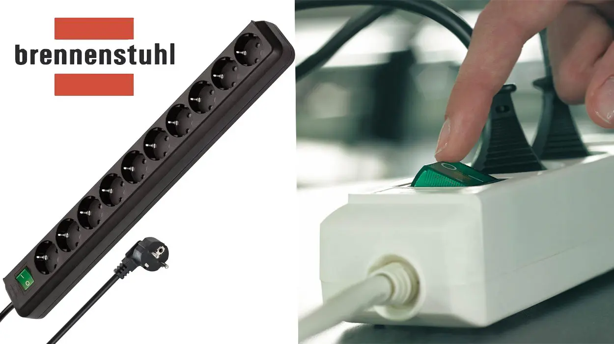 Chollo Regleta ENORME Brennenstuhl Eco-Line de 10 tomas con interruptor por sólo 13,85€ (-54%)