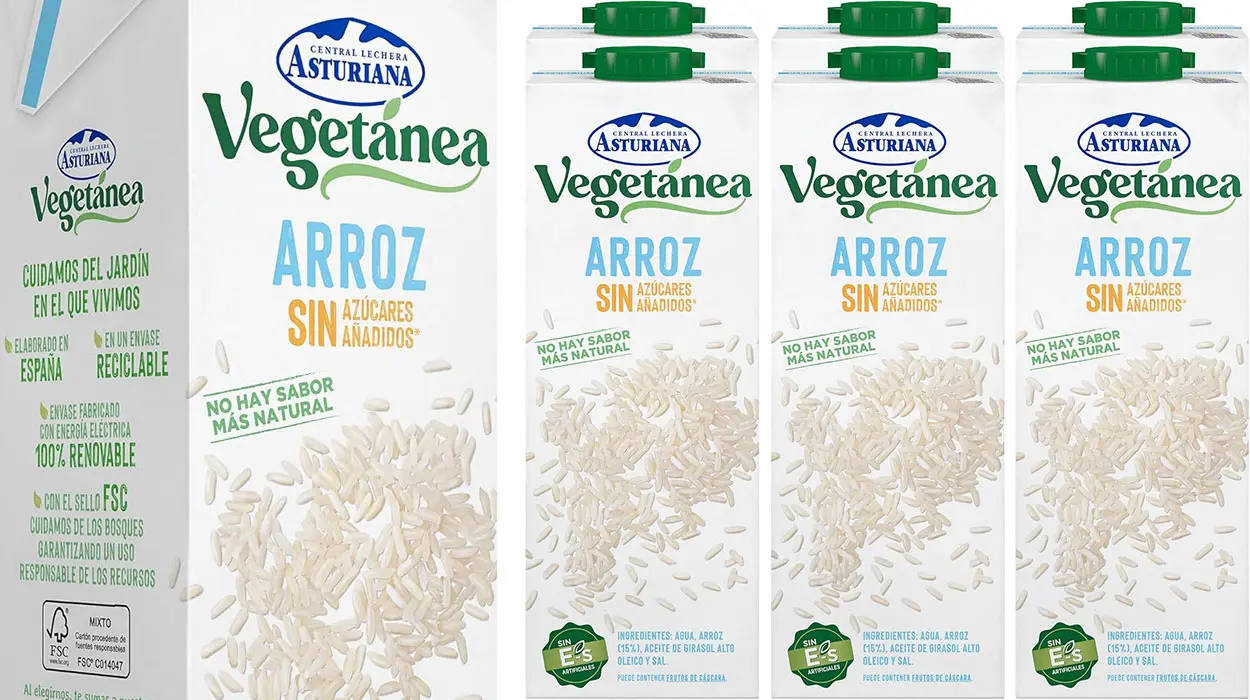 Chollo Pack de 6 briks de bebida Vegetánea Arroz de Central Lechera Asturiana por sólo 6€ (-43%)