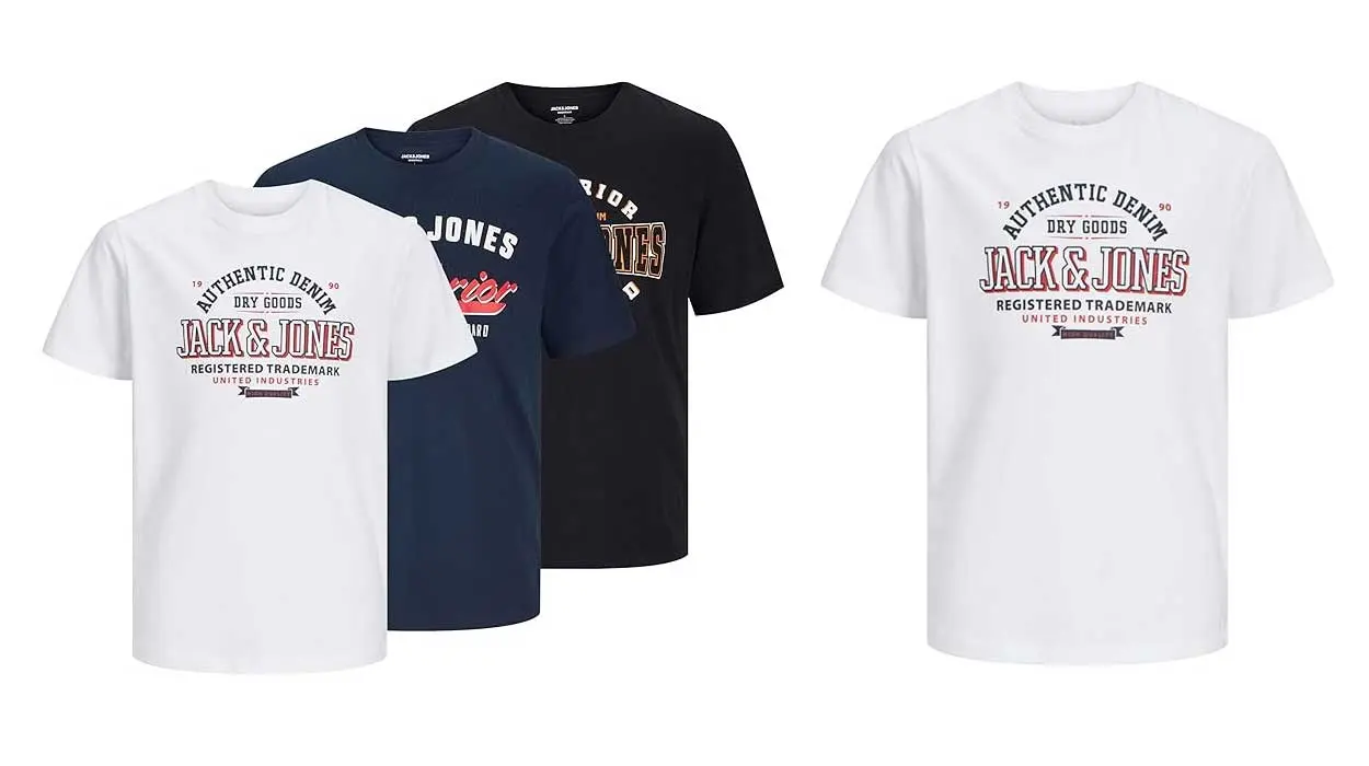 Aprovecha este cuponazo para llevarte 3 camisetas infantiles de Jack & Jones a un precio de RISA