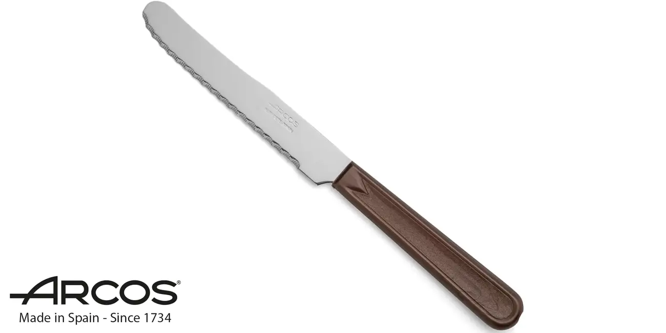 Chollo Cuchillo de mesa Arcos con hoja de acero inoxidable de 110 mm por sólo 1,09€ (-22%)