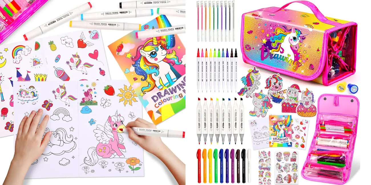 Chollo Set de pintura infantil Ophy con rotuladores, pegatinas y mucho más por sólo 21,99€ (-8%)