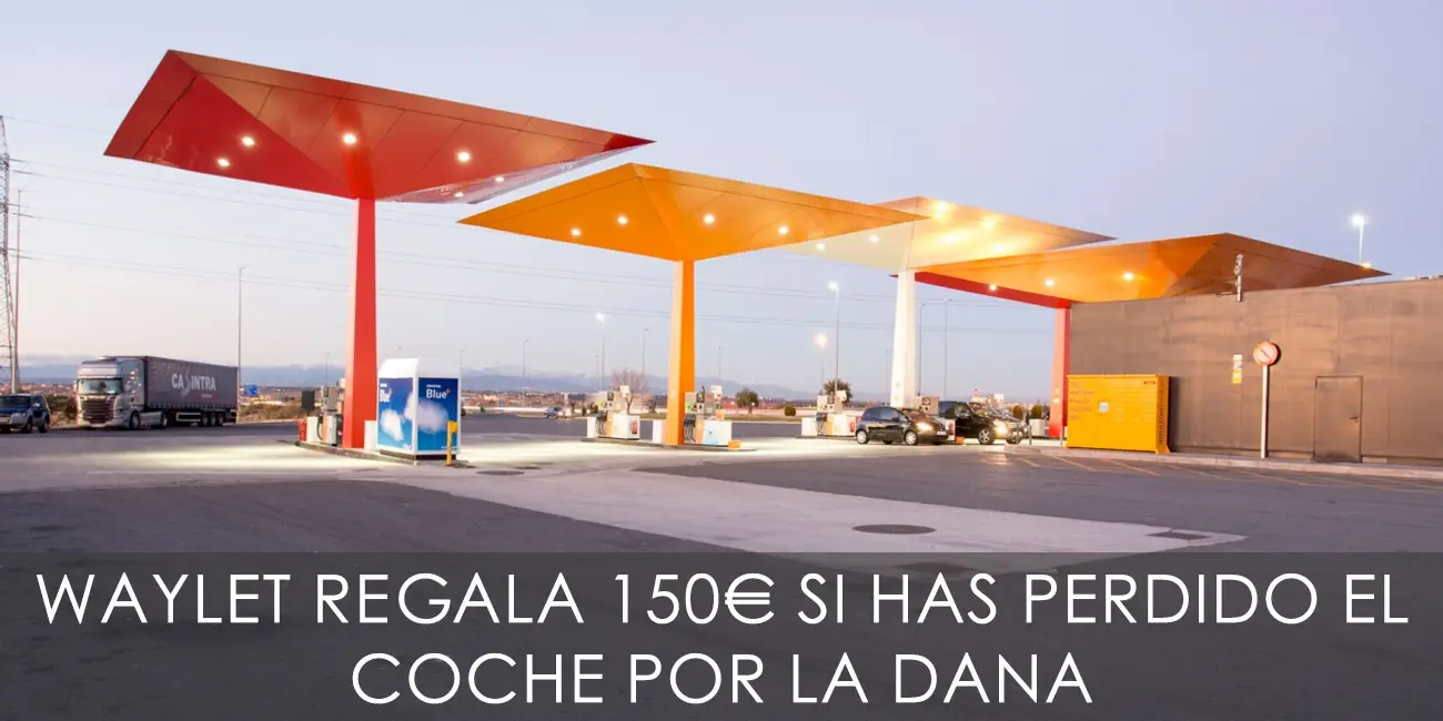 Waylet te regala 150€ si has perdido el coche por la DANA