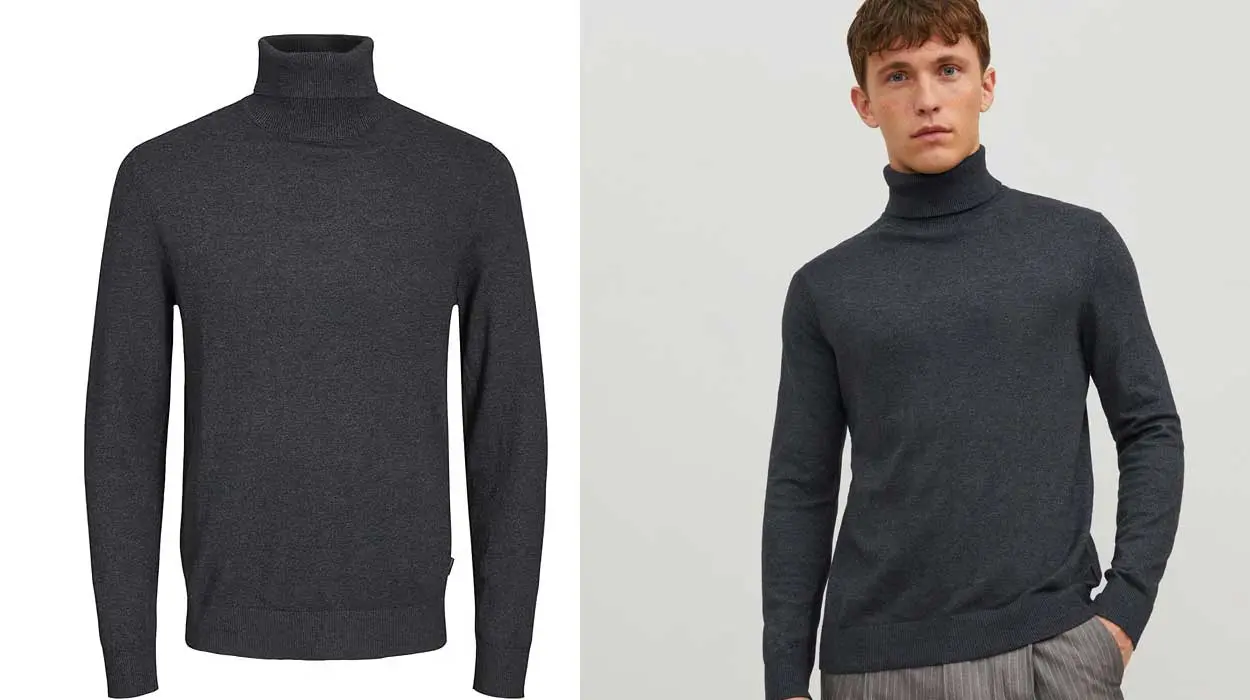 Chollo Jersey de cuello alto Jack & Jones JJeemil Turtleneck para hombre por sólo 15,99€ (-60%)