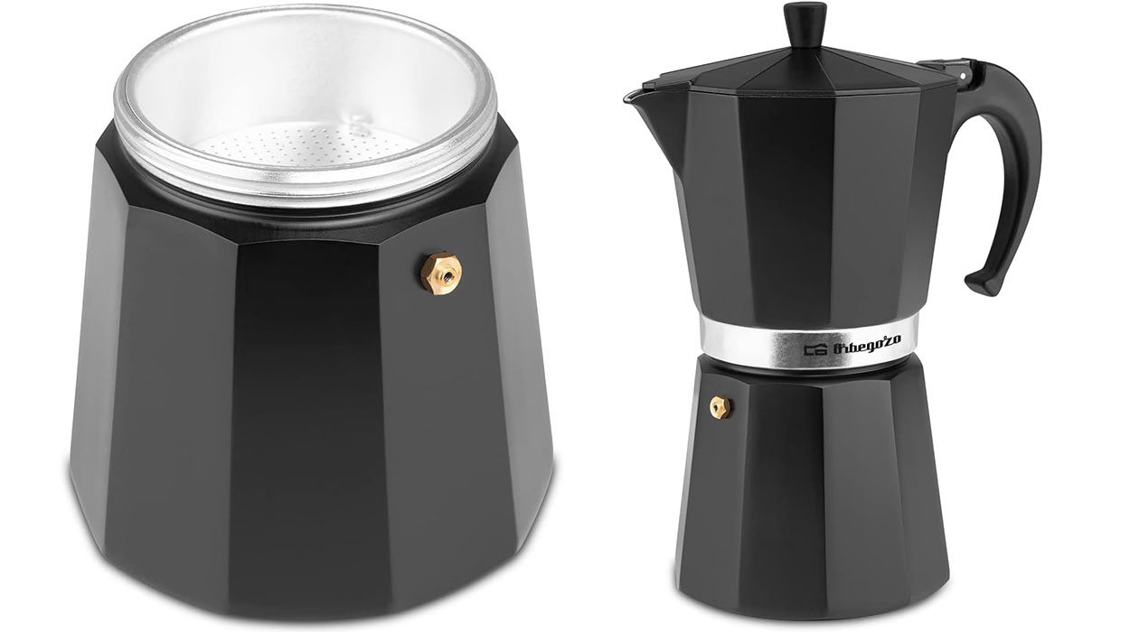 Chollo Cafetera italiana Orbegozo KFN 1210 de 12 tazas por sólo 10,99€ (-15%)