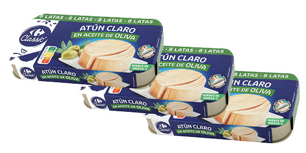 El atún en aceite de oliva Carrefour se queda ULTRA BARATO gracias a este 3×2