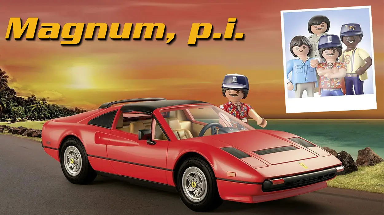 Chollo Set Playmobil Ferrari 308 GTS de Magnum por sólo 47,59€ con envío gratis (-32%)