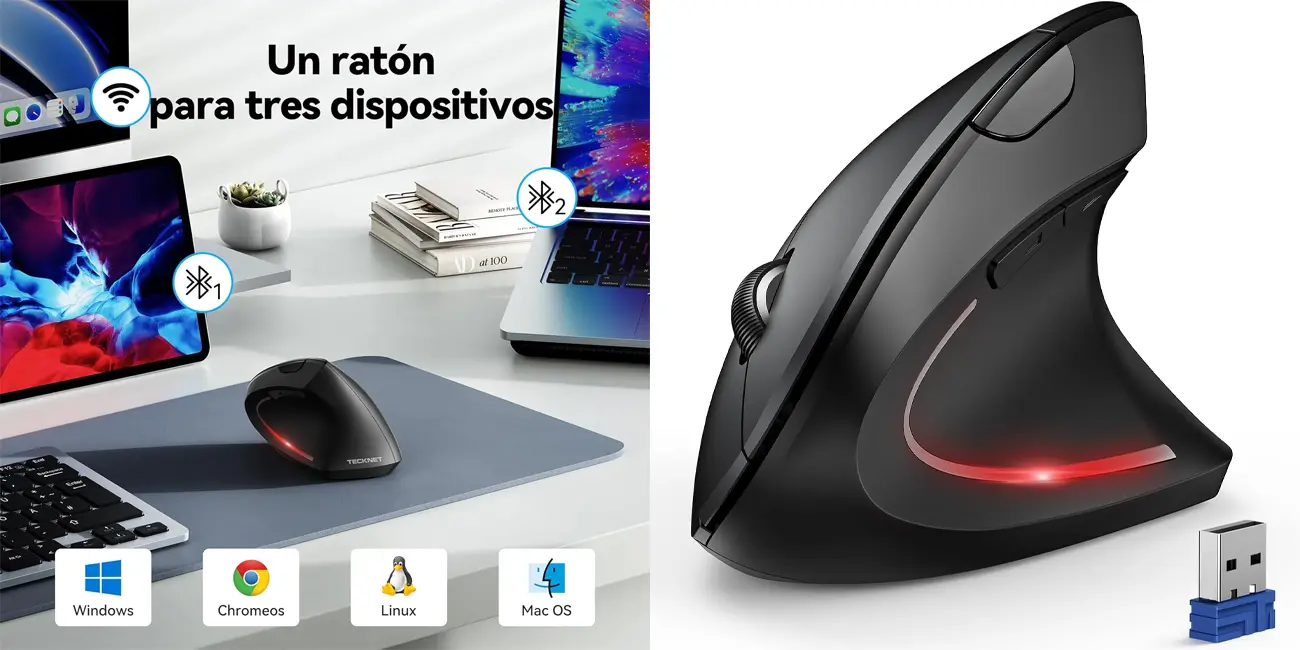 El ratón vertical más barato para cuidar tu salud postural: ¡solo 20,24€ en Amazon!