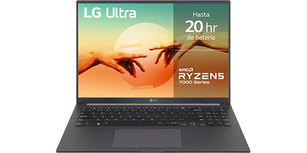 Chollo Portátil LG Ultra 16UD70R de 16″ WUXGA (Ryzen R5, 16 GB RAM, 1 TB SSD, sin S.O.) por sólo 679€ con envío gratis (-32%)