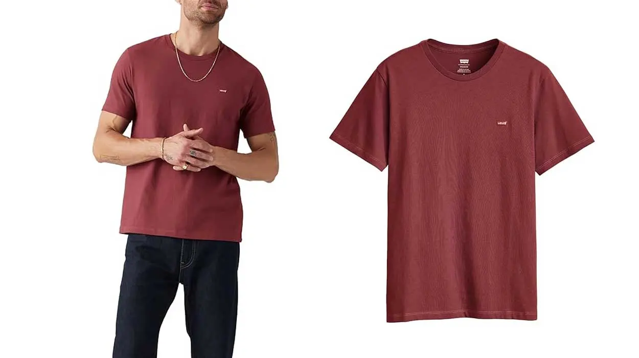 Chollo Camiseta Levi’s SS Original Housemark en color granate para hombre por sólo 13,50€ (-46%) ¡Top ventas!