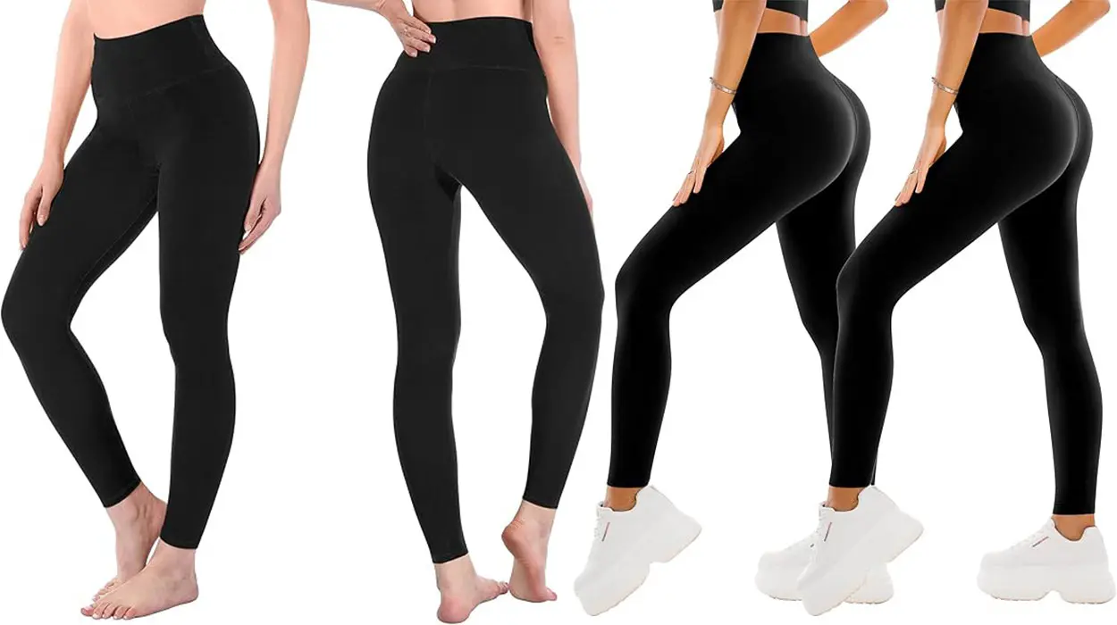 Llévate este pack de 2 mallas deportivas de cintura alta efecto segunda piel sin que te duela el bolsillo