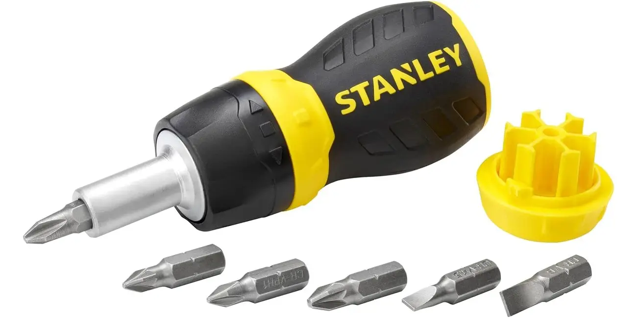 Chollo Destornillador Stanley 0-66-358 con carraca + 6 puntas por sólo 6,35€ (44% de descuento)