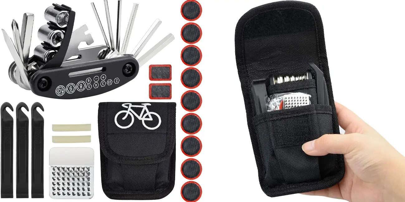 Chollo Kit de reparación de bicicletas Wandefol 16 en 1 por sólo 6,99€ (-39%)