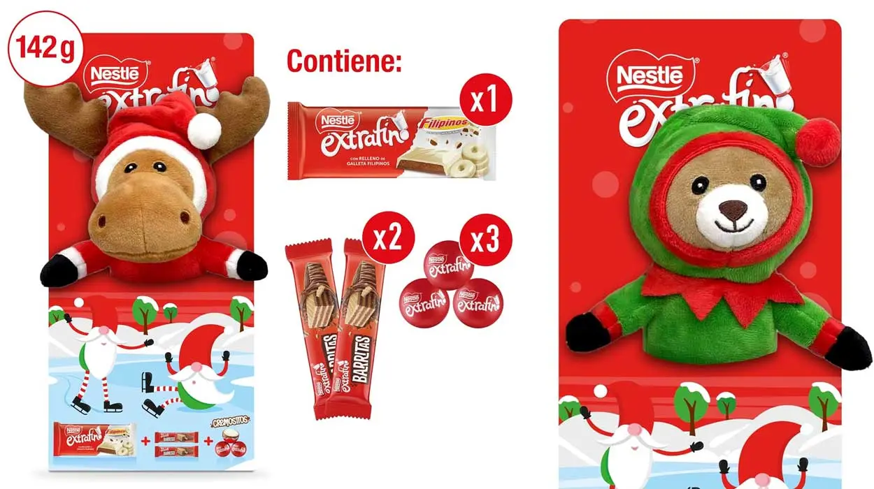 Lote de chocolate Nestlé con peluche de regalo por sólo 7,79€ (-13%)