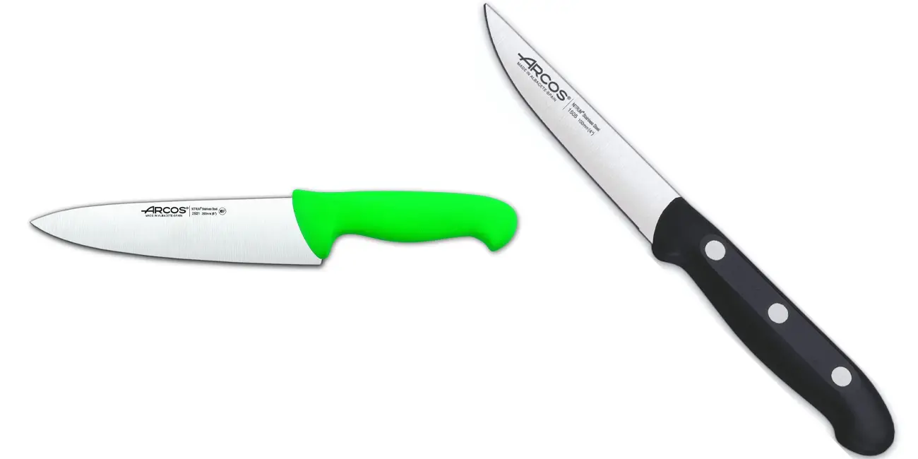 Chollo Pack Arcos Serie 2900 de cuchillo cocinero y maitre por sólo 15,49€ (-44%)