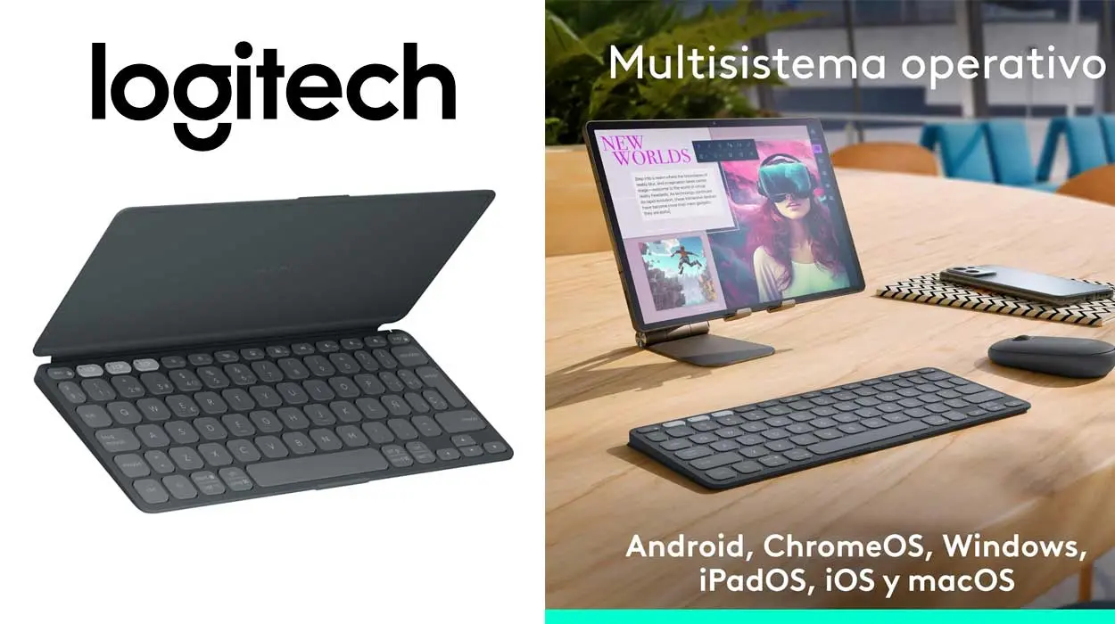 Chollo Teclado Bluetooth portátil Logitech Keys-To-Go 2 para tablet por sólo 64,99€ con envío gratis (-32%)