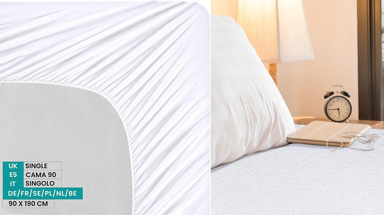 Chollo Protector de colchón Utopia Bedding para cama individual de 90 cm por sólo 9,99€ (-50%)