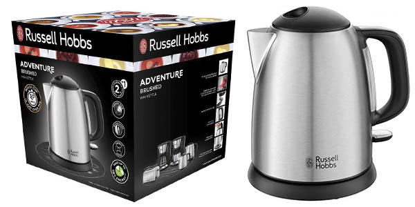 Chollo Hervidor de agua eléctrico Russell Hobbs Adventure de 1 litro por sólo 24,99€ (-43%)