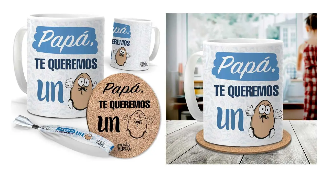 Mundohuevo tiene el set regalo perfecto para el Día del Padre: taza, posavasos y pulsera a un precio muy especial