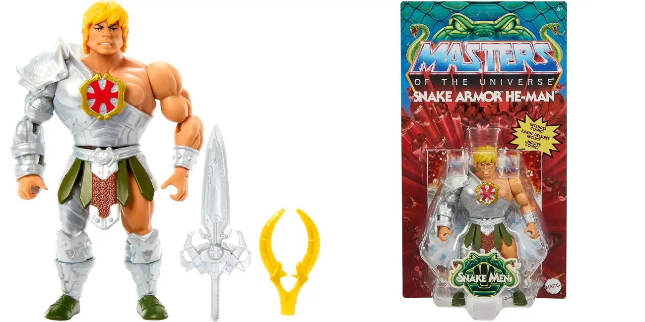 Chollo Figura de acción He-Man Masters del Universo Origins con armadura serpiente por sólo 7,99€ (-64%)