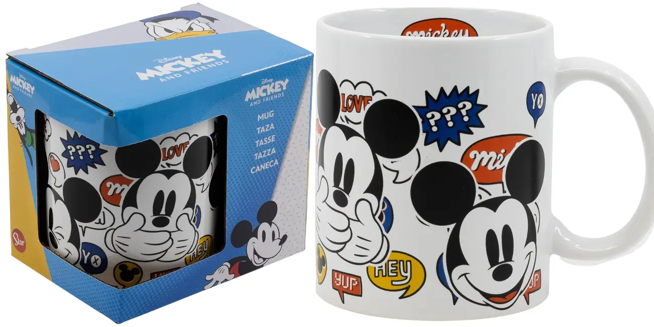 Chollo Taza de cerámica Stor Mickey de 325 ml por sólo 6,99€ (13% de descuento)