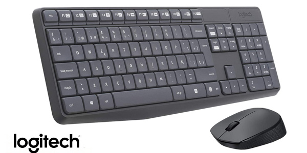 Chollo Combo teclado y ratón inalámbricos Logitech MK235 por sólo 20,99€ (29% de descuento)